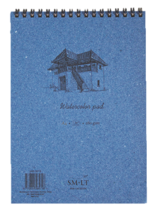 SM.LT authenticpad Coil Watercolor A5 280gsm 20shts **ND**