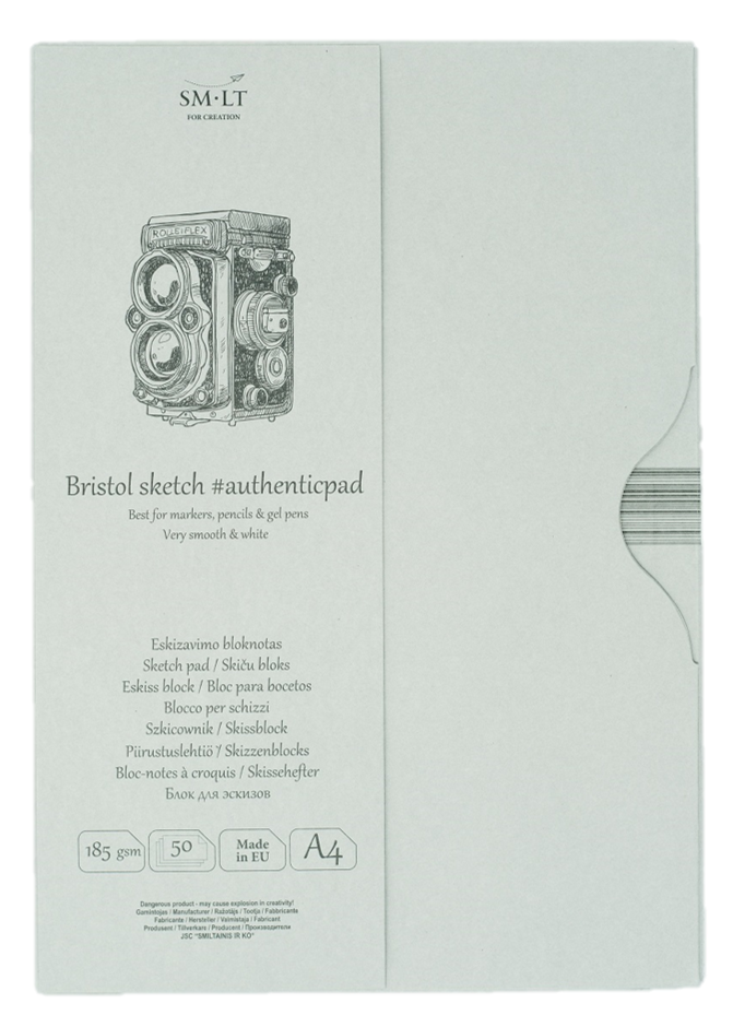 SM.LT authenticpad Folder Bristol Sketch A4 185gsm 50shts **ND**