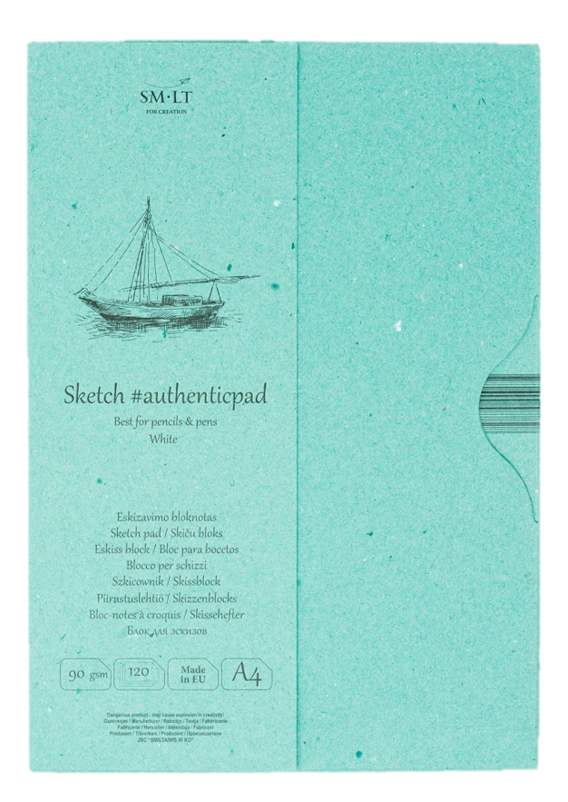 SM.LT authenticpad Folder Sketch A4 90gsm 120sht **ND**