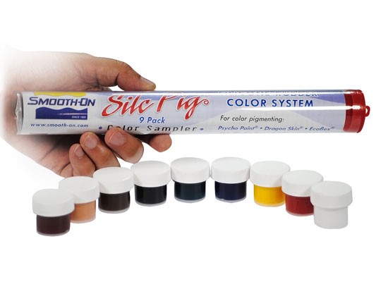 Smooth-on Silc Pig Silicone Pigment 9pk Sampler **ND**