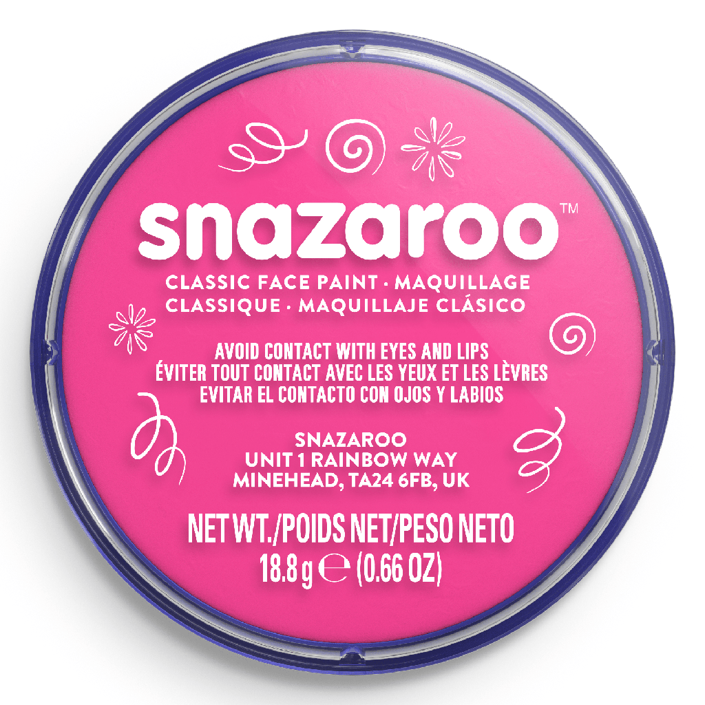 Snazaroo Classic Face Paint Clam Shell Package BRIGHT PINK