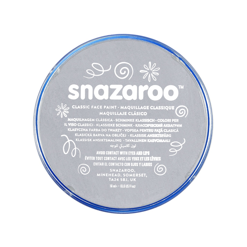Snazaroo Classic Face Paint Clam Shell Package LIGHT GREY
