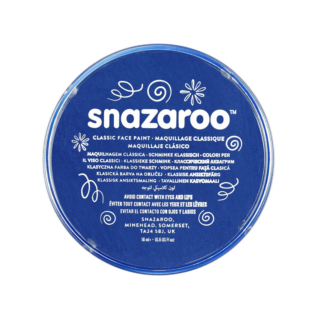 Snazaroo Classic Face Paint Clam Shell Package ROYAL BLUE