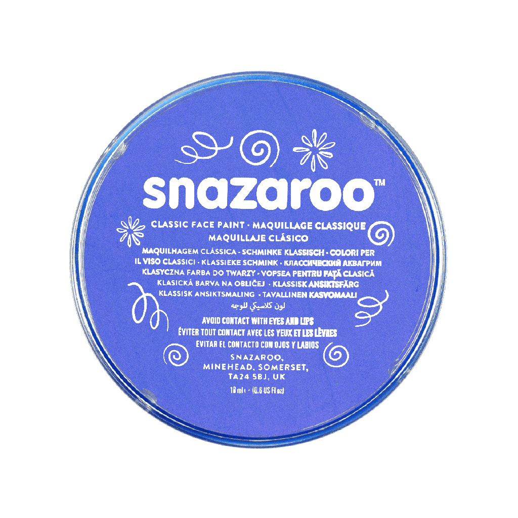 Snazaroo Classic Face Paint Clam Shell Package SKY BLUE