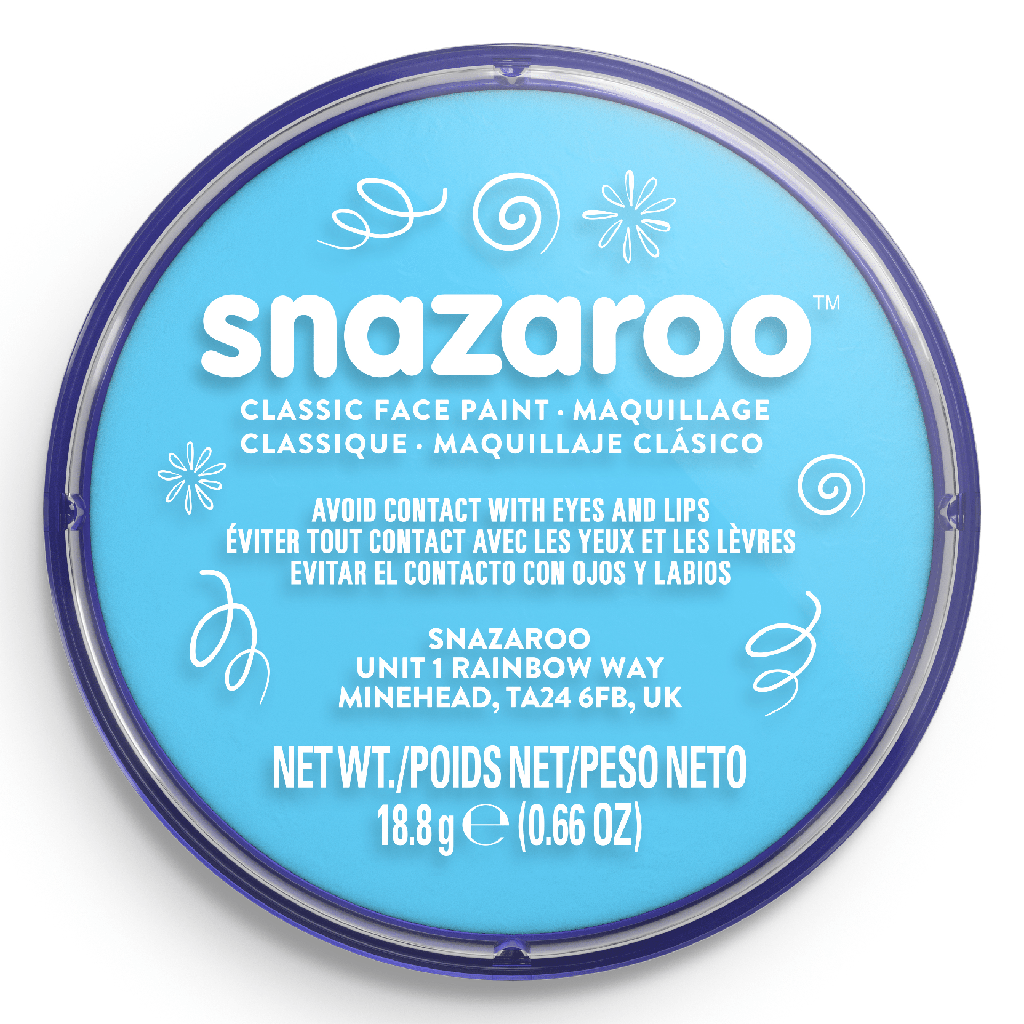 Snazaroo Classic Face Paint Clam Shell Package TURQUOISE
