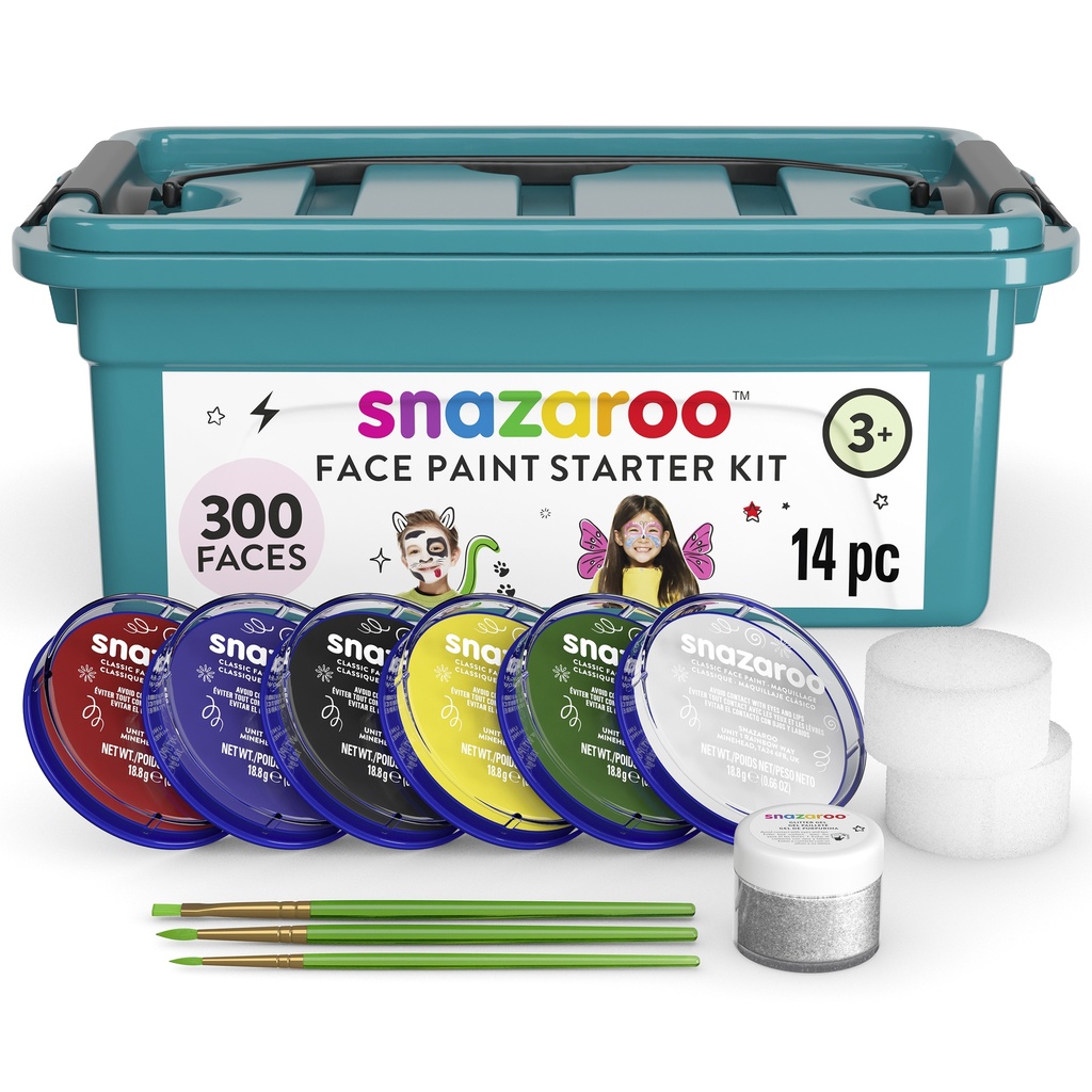 Snazaroo Face Paint Starter Kit w/ Carrying Case