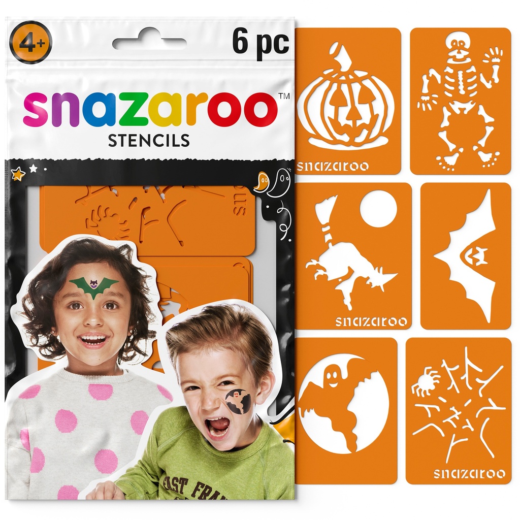 Snazaroo Stencil 6 PK - Halloween