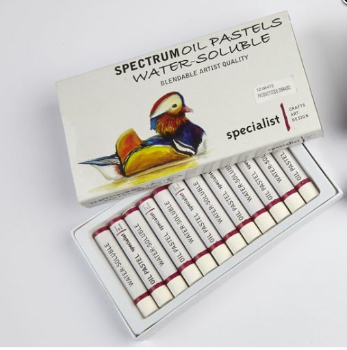 Spectrum Oil Pastels Water-Soluble set of 12 white