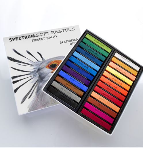 Spectrum Soft Pastels Student Quality Set of 24 Assorted