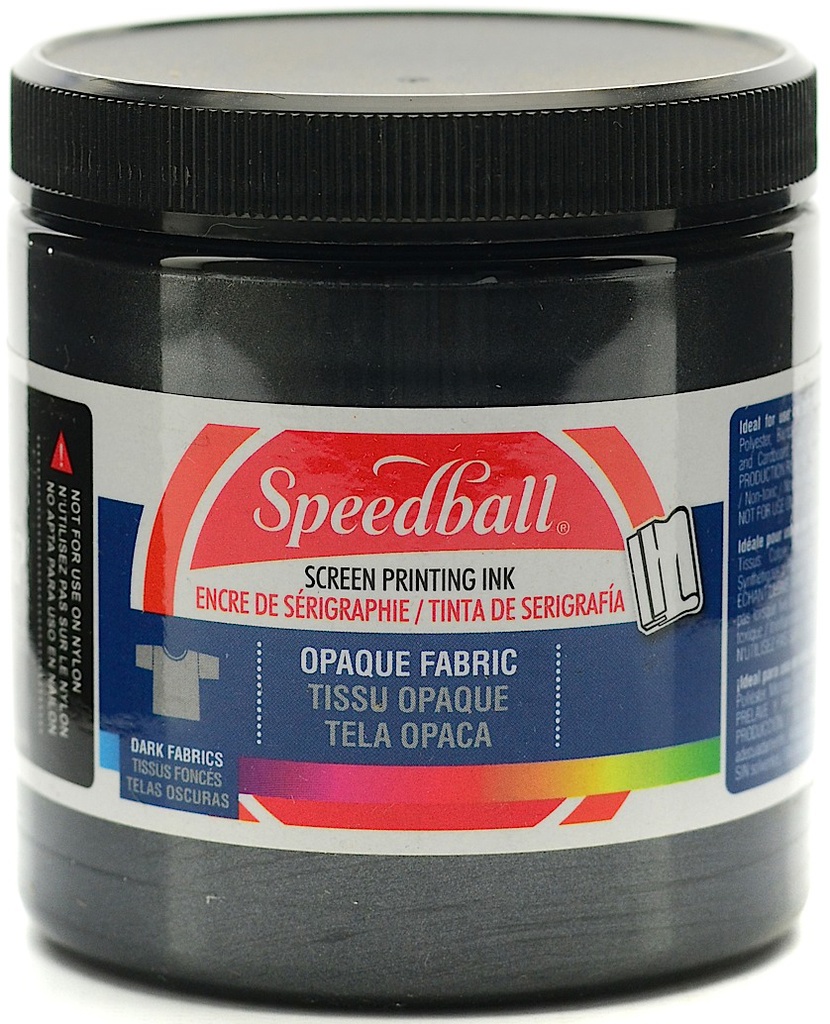 Speedball Fabric Screen Printing Ink Opaque Black Pearl 8oz