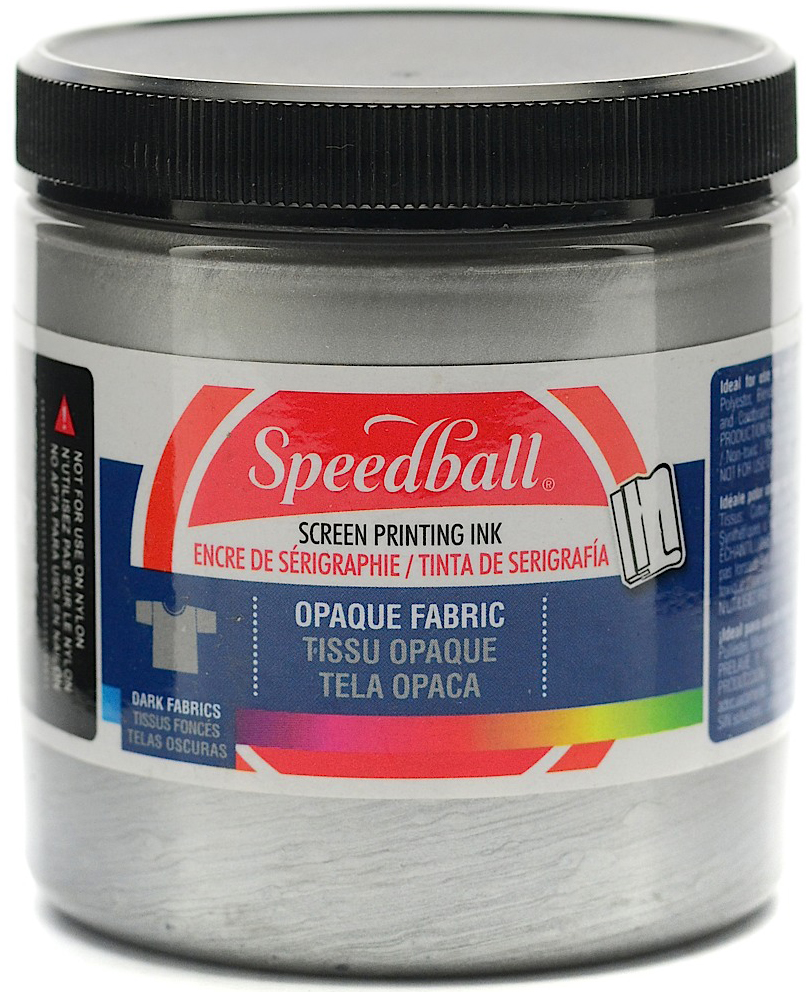 Speedball Fabric Screen Printing Ink Opaque Silver 8oz