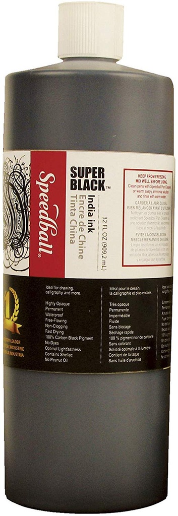 Speedball Super Black India Ink 32oz