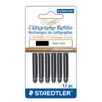 Staedtler Calligraphy Refills Black 12pc