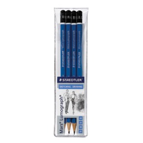 Staedtler Lumograph Pencil Set of 4 Wallet Pack