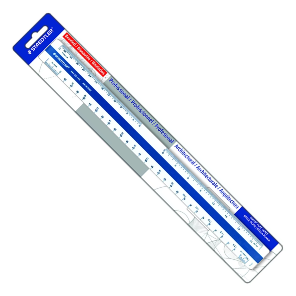 Staedtler Professional Flat Scale Imperial 56189-10BK