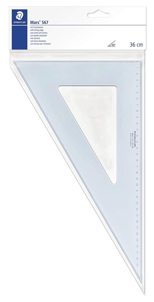 Staedtler Set Square 30/60 14" Clear