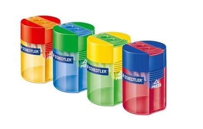 Staedtler Sharpener Double Hole Round Container [512 006 02]