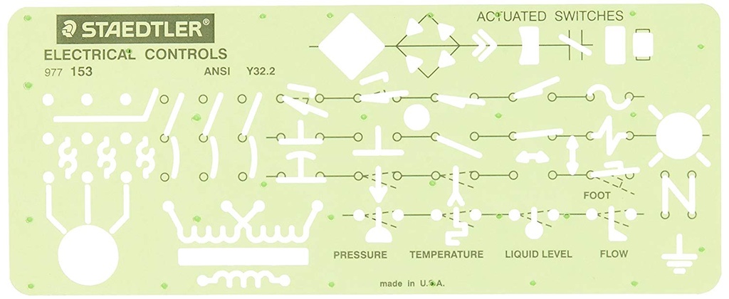 Staedtler Template Electrical Controls [977 153]
