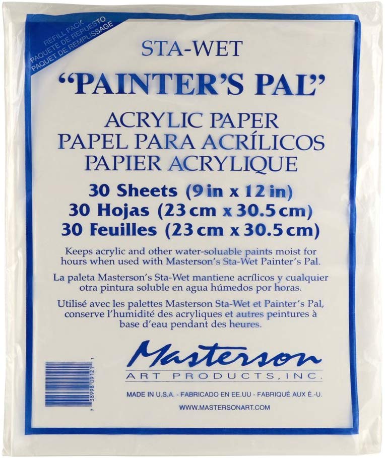 Sta-Wet Painters Pal Acrylic Paper Refill 30shts 9x12