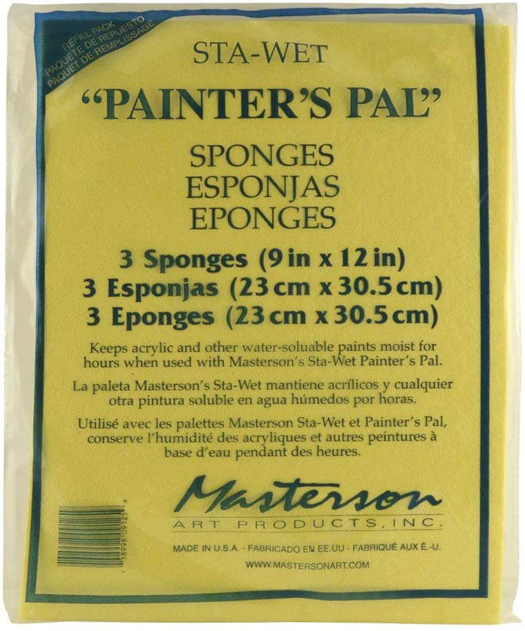 Sta-Wet Painters Pal Sponge Refill 9x12 (3 Sponges)