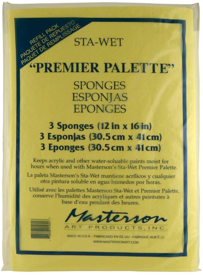 Sta-Wet Premier Palette Sponge Refill 12x16 (3 sponges)