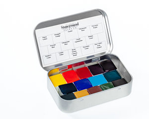 Stoneground Watercolour Palette - 14pc Botanical **ND**