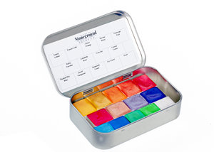 Stoneground Watercolour Palette - 14pc Pearlescent **ND**