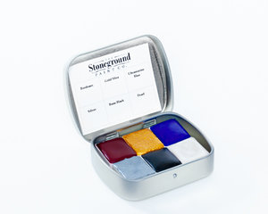 Stoneground Watercolour Palette - 6pc Calligraphy **ND**