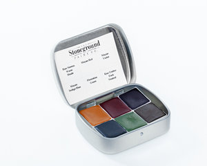 Stoneground Watercolour Palette - 6pc Earth Palette #1 **ND**