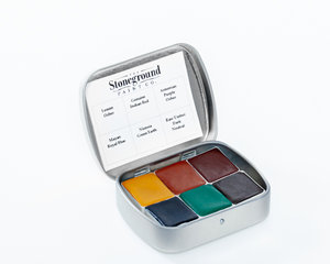 Stoneground Watercolour Palette - 6pc Earth Palette Prairie **ND**