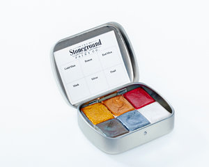 Stoneground Watercolour Palette - 6pc Metallic **ND**