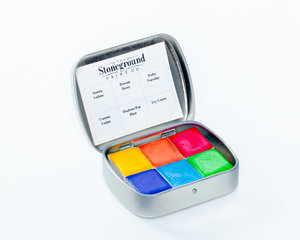 Stoneground Watercolour Palette - 6pc Pearlescent #1 **ND**