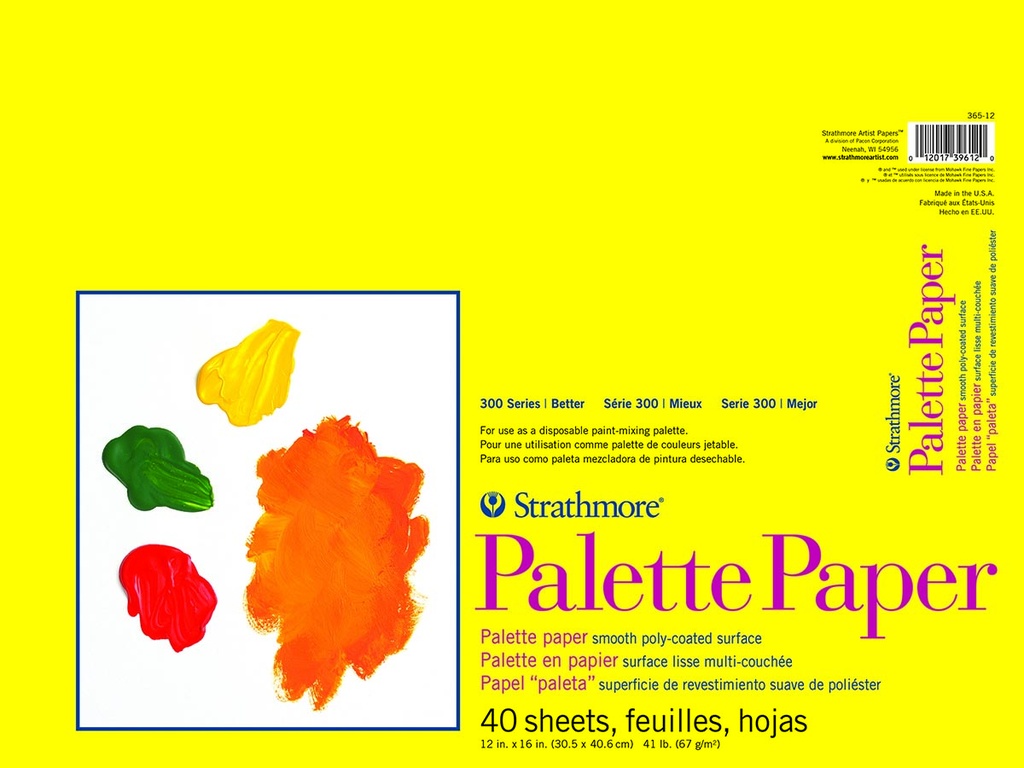 Strathmore 300 Palette Paper Tape Bound 12"x16"
