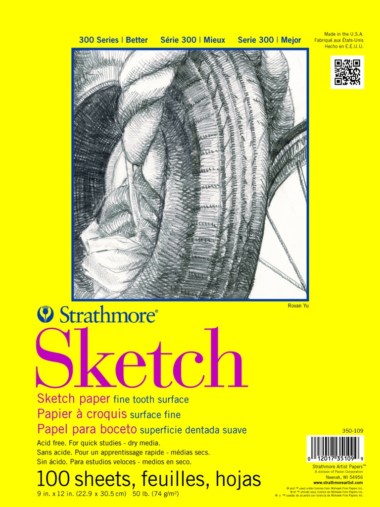 Strathmore 300 Sketch Glue Bound 14"x17"