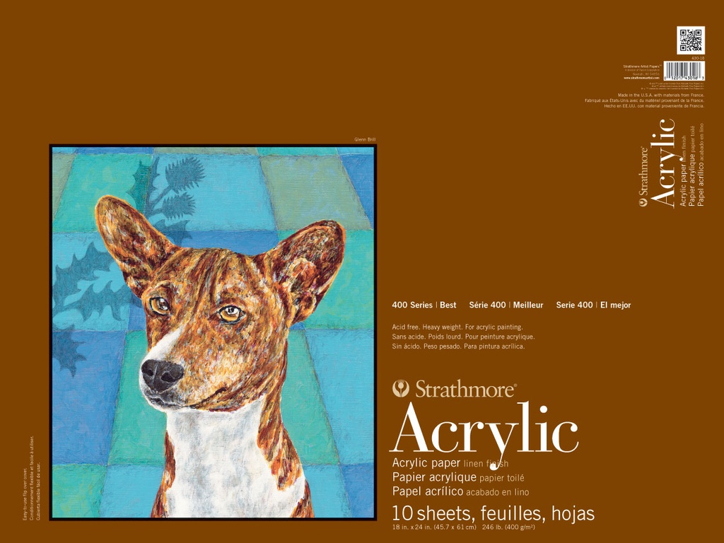 Strathmore 400 Acrylic Glue Bound 18" x 24"