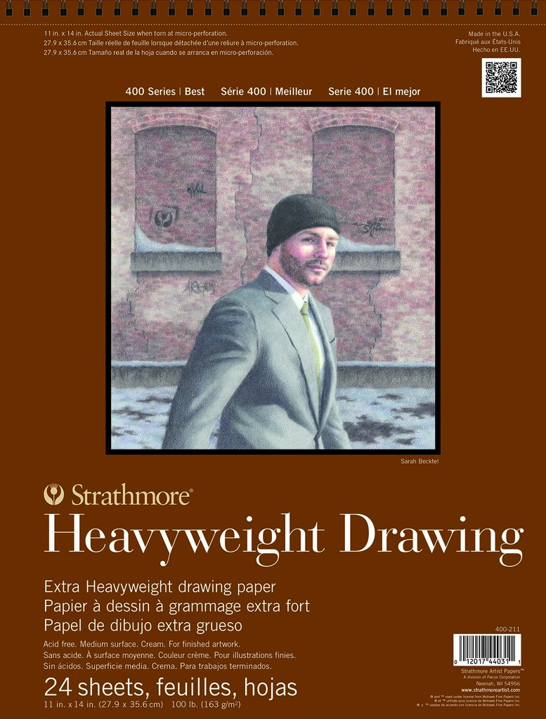 Strathmore 400 Heavyweight Drawing Wire Bound 11" x 14"