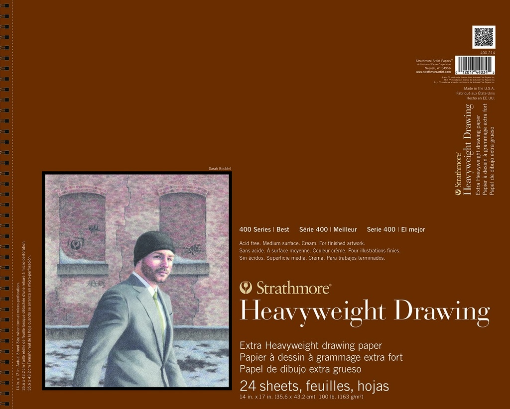 Strathmore 400 Heavyweight Drawing Wire Bound 14" x 17"