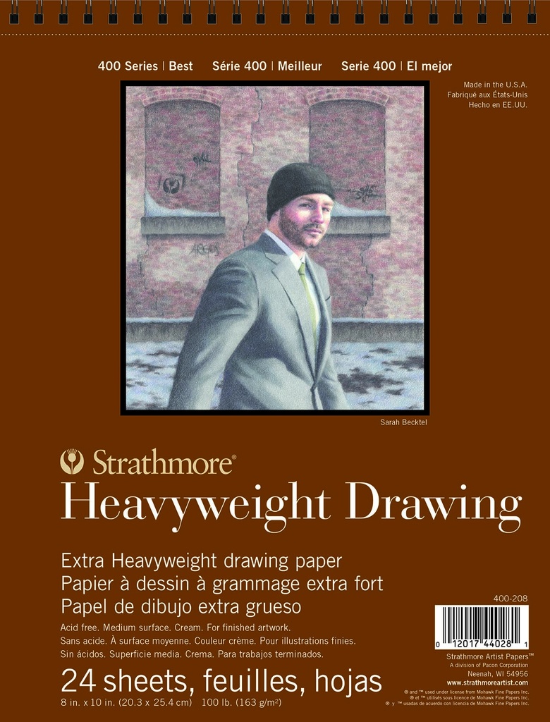 Strathmore 400 Heavyweight Drawing Wire Bound 8" x 10"