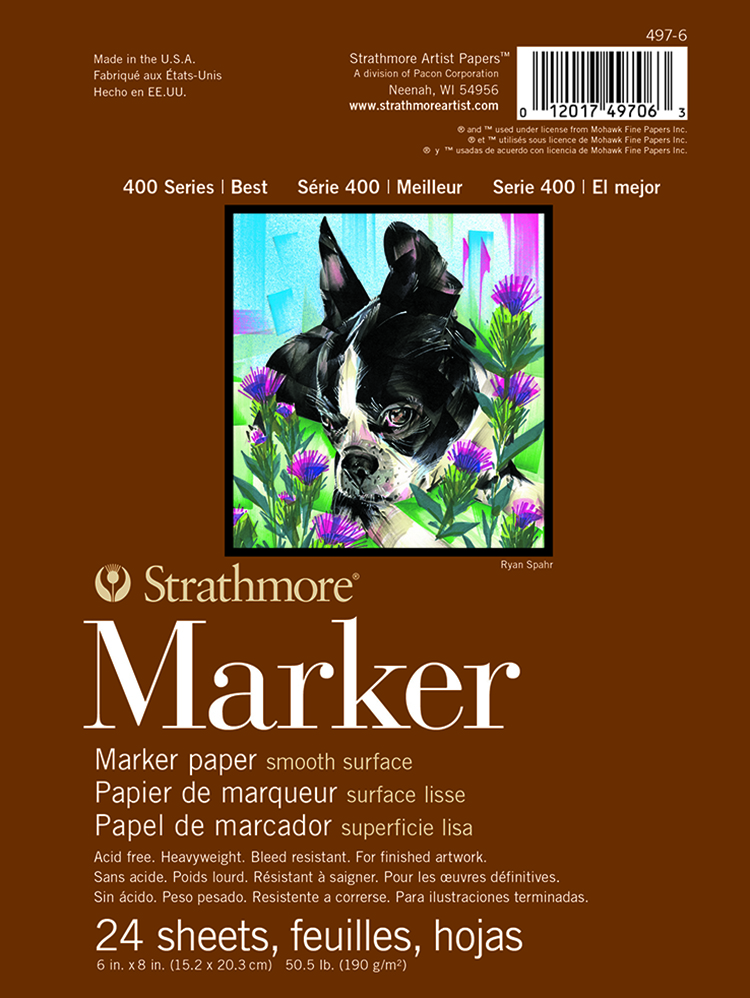 Strathmore 400 Marker Tape Bound 6"x8"