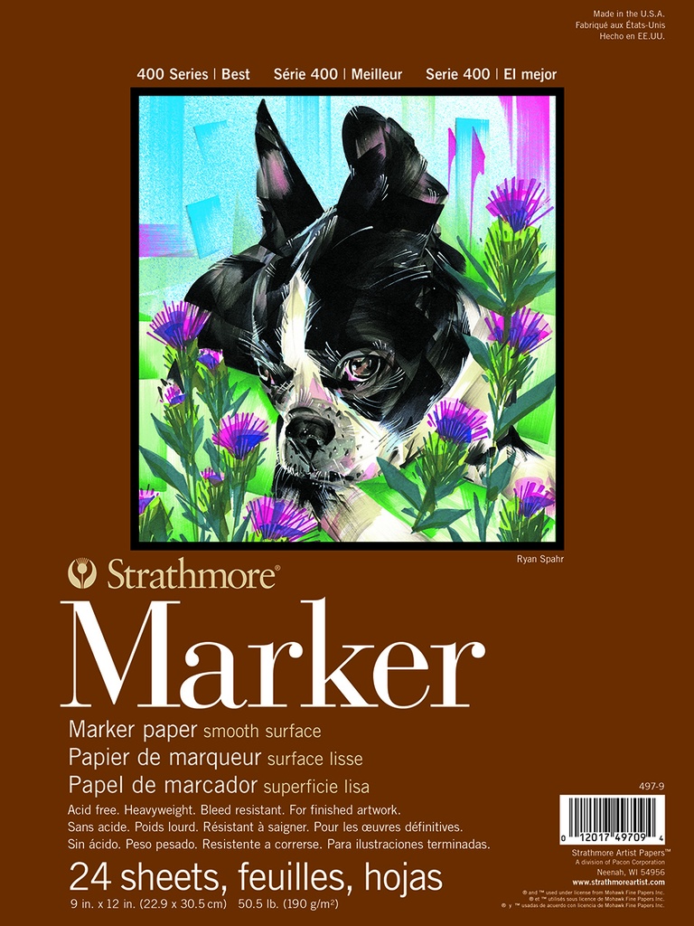 Strathmore 400 Marker Tape Bound 9"x12"