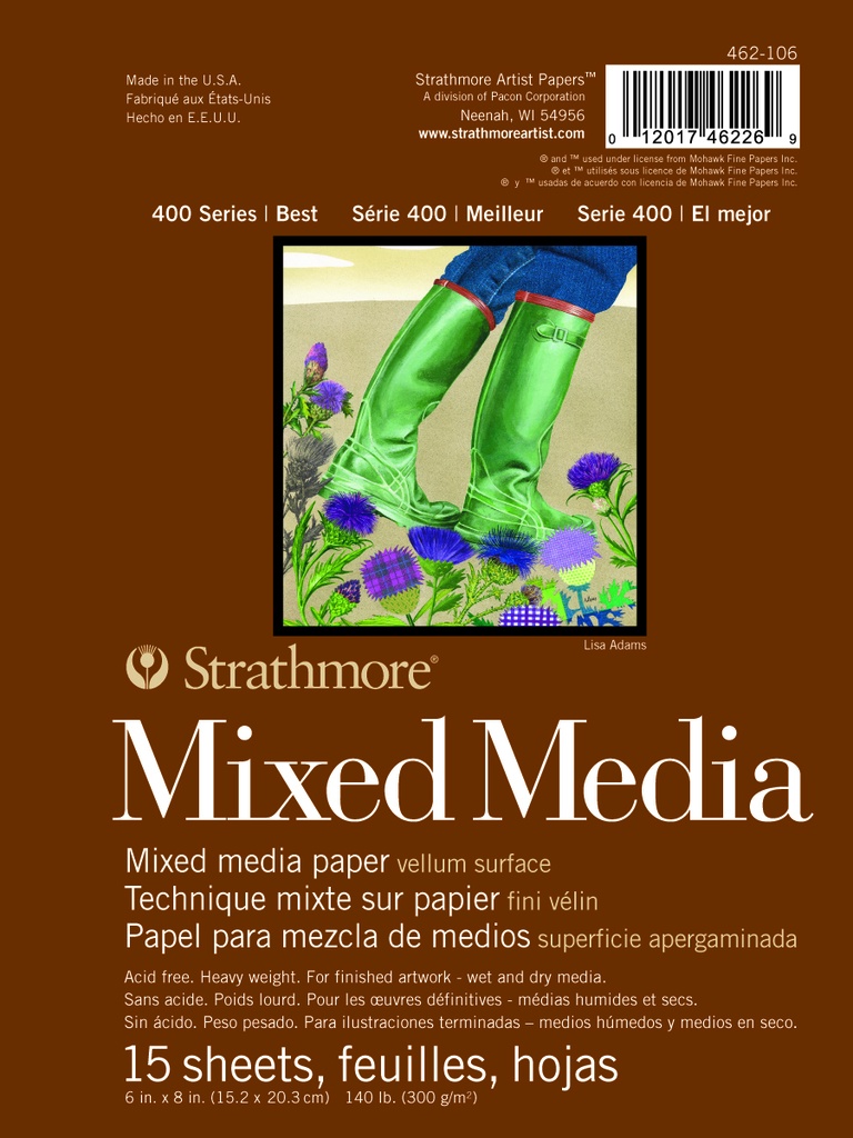 Strathmore 400 Mixed Media Pad 6" x 8"