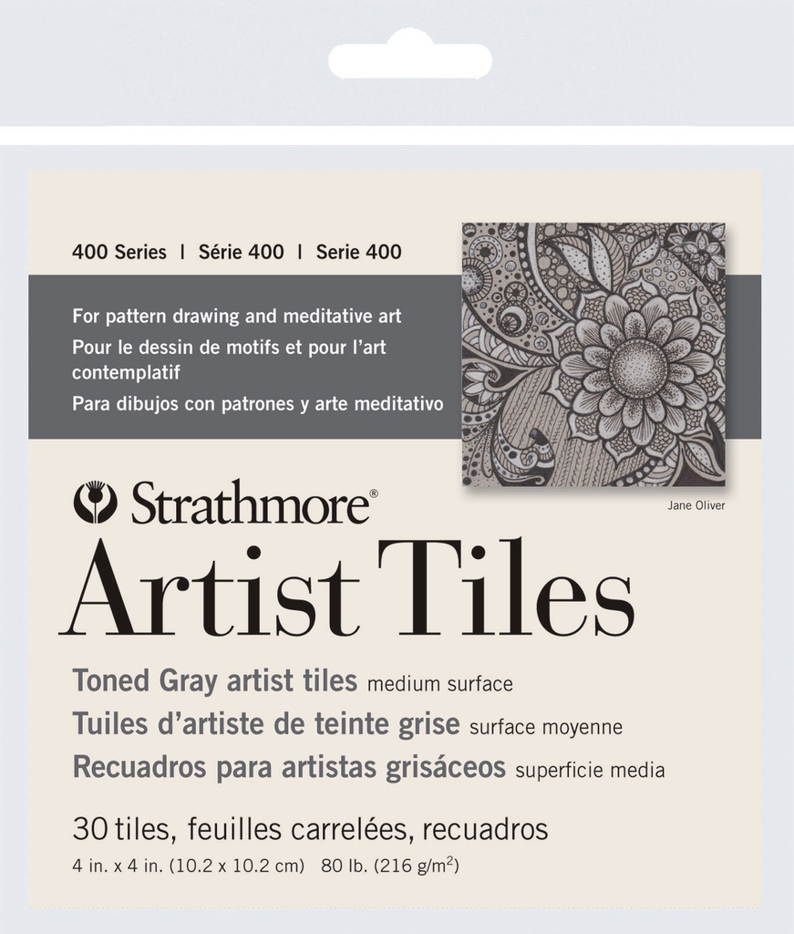 Strathmore Artist Tiles 400 Toned Grey 4"x4"
