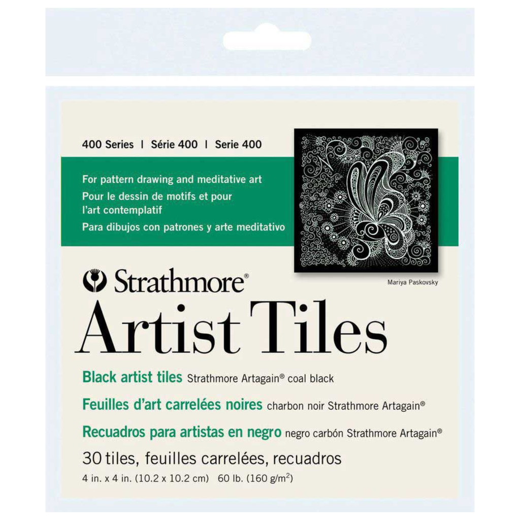 Strathmore Artists Tiles Black 4" x 4" (105-979)