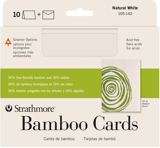 Strathmore Cards Bamboo Textured/Natural 5" x 6.875" 10 pk
