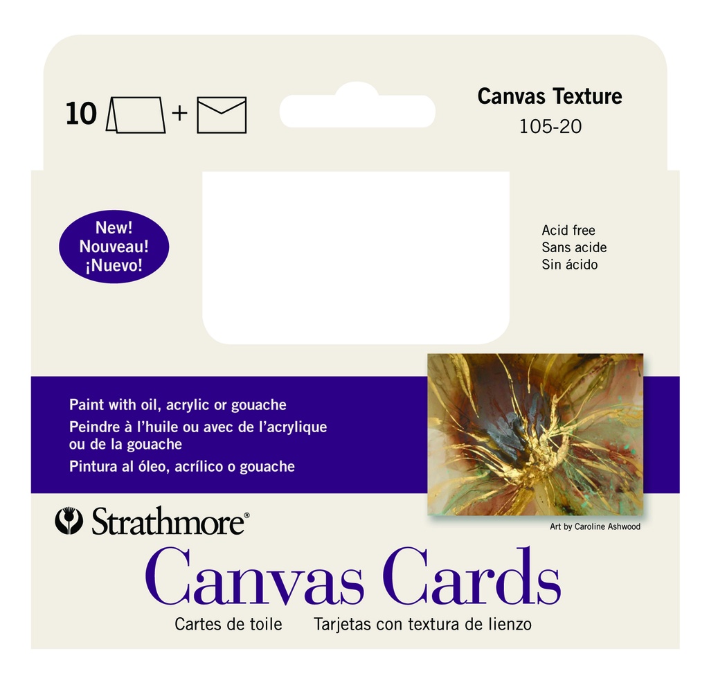 Strathmore Cards Canvas 3.5" x 4.875" 10pk
