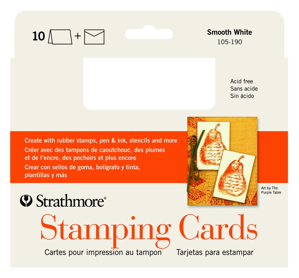 Strathmore Cards Stamping Smooth 5" x 6.875" 10pk