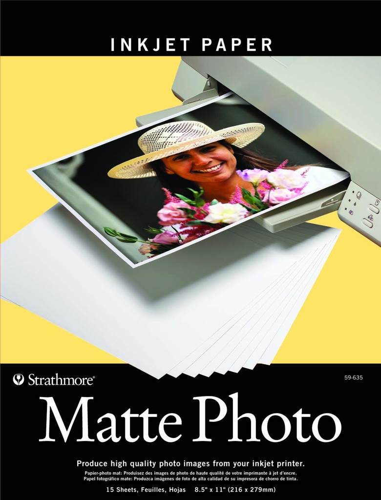 Strathmore Inkjet Paper Matte Photo 8.5" x 11" 15 Shts