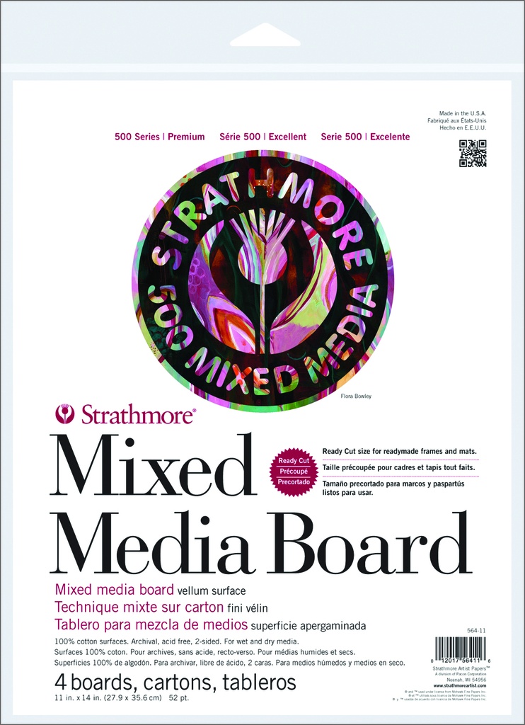 Strathmore Mixed Media Board 11" x 14" (4 Sht Pack)