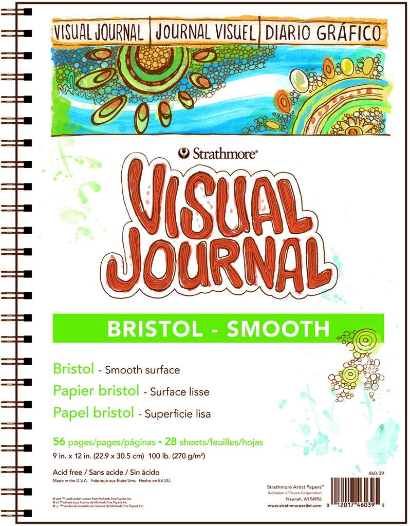Strathmore Visual Journal 300 Bristol Smooth Surface 9" x 12"