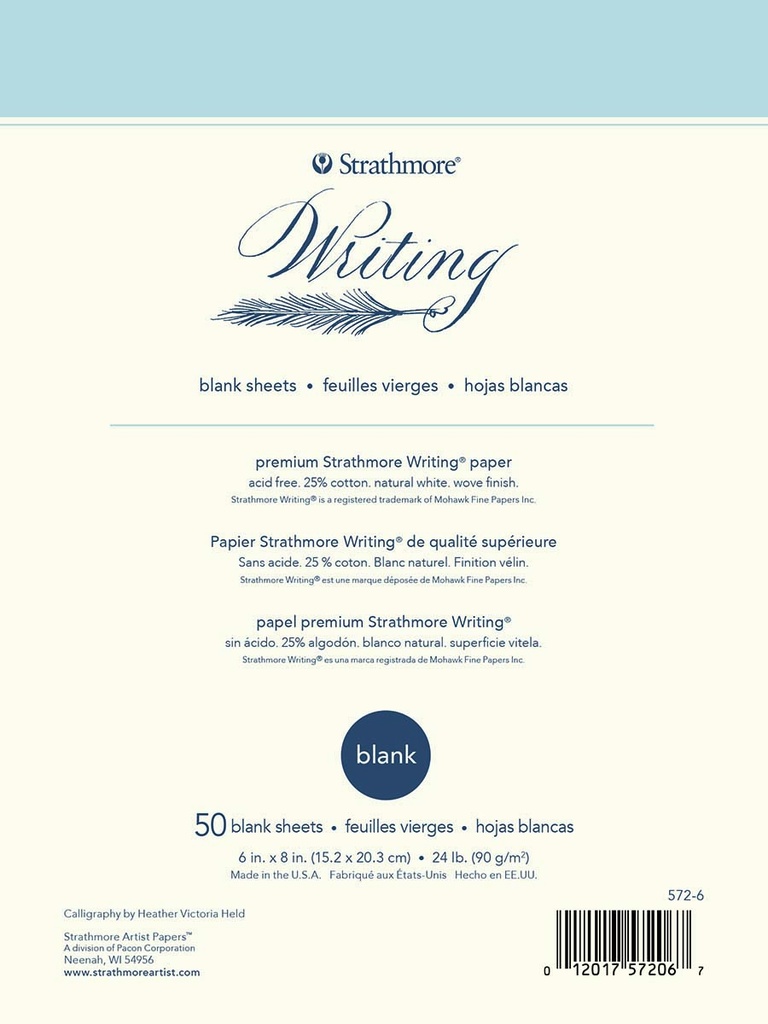 Strathmore Writing Blank Tape Bound 6"x8"